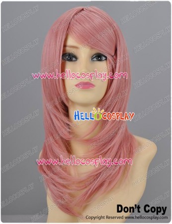 Powder Pink Cosplay Wavy Wig