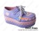Punk Lolita Shoes Purple Pink Heart Shaped Lace Platform Shoelace