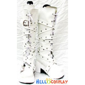 Hellocosplay Classical White Long Boot