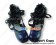 Deep Blue Ballet Ribbon Lace Chunky Sweet Lolita Shoes
