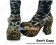Leopard Buckle Strap Contract Chunky Sweet Lolita Shoes