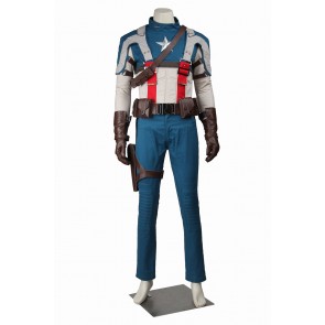 Captain America The First Avenger Steve Rogers Cosplay Costume Uniform