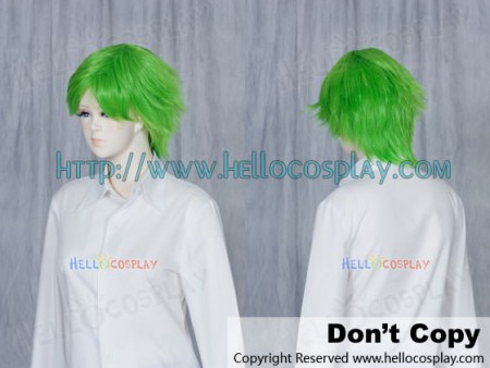 Lime Green Cosplay Short Layer Wig