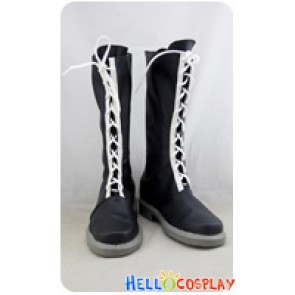 Katekyo Hitman Reborn Cosplay Shoes Mukuro Rokudo Boots Black