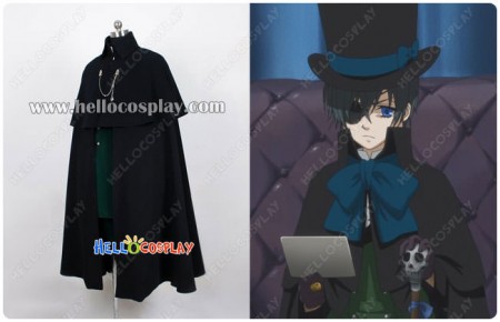 Black Butler Cosplay Ciel Phantomhive Outfit Cape