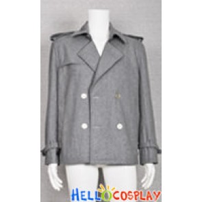 Twilight Costume Edward Cullen Grey Jacket Pea Coat