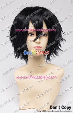 Wig 30CM Cosplay Pure Black Universal Short Layered