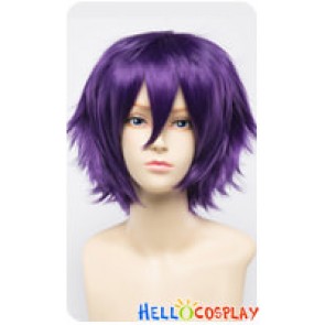 Wig 30CM Cosplay Pure Purple Violet Universal Short Layered