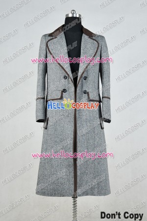 Doctor Who 4th Fourth Dr Tom Baker Cosplay Costume Gray