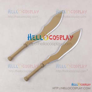 Rokka: Braves Of The Six Flowers Cosplay Hans Humpty Double Broadswords Weapon