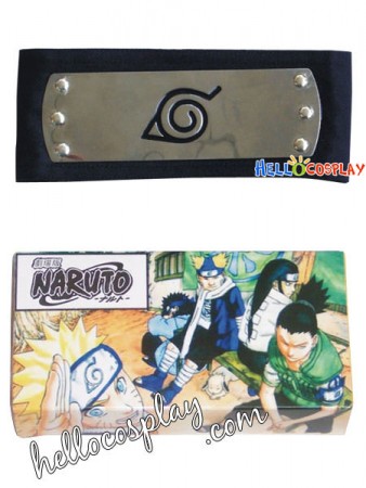 Naruto Ninja The Village of Konohagakure Black HeadBand
