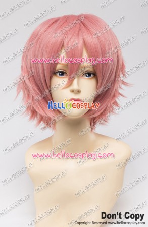 Wig 30CM Cosplay Pure Pink Universal Short Layered