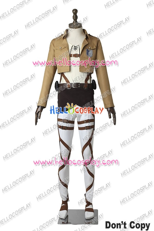 Attack On Titan Shingeki No Kyojin Eren Yeager Battle Uniform Cosplay -  Ycosplay