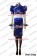 Street Fighter Chun Li Cosplay Costume Blue Uniform