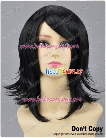 Black Layered Cosplay Short Wig