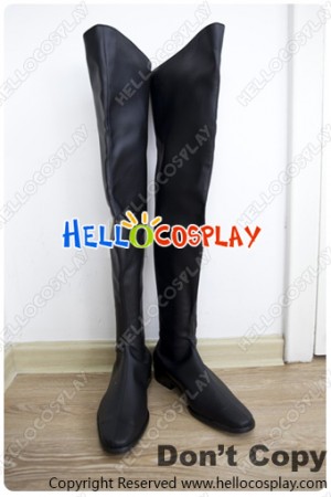 Code Geass Cosplay Suzaku Kururugi Long Black Boots