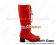 Matt Red Bows Lace Up Ruffle Chunky Princess Lolita Boots