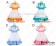 Four Colors Lolita Satin Bow Knot Cosplay Maid Dress Costume