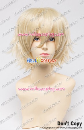 Wig 30CM Cosplay Light Golden Universal Short Layered