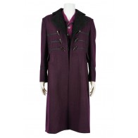 Doctor Cosplay Dr 11th Purple Trench Coat Costume