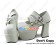White Three Instep Strap Chunky Punk Lolita Shoes
