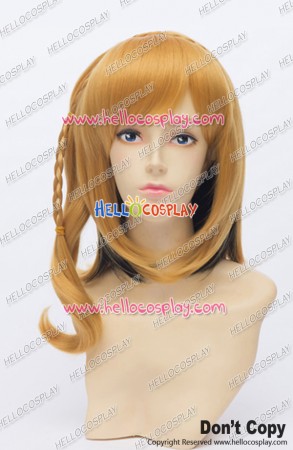 Kagerou Project Cosplay Momo Kisaragi Wig Pigtail Short Golden Black