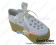 White Ribbon Lace Round Hole Platform Punk Lolita Shoes