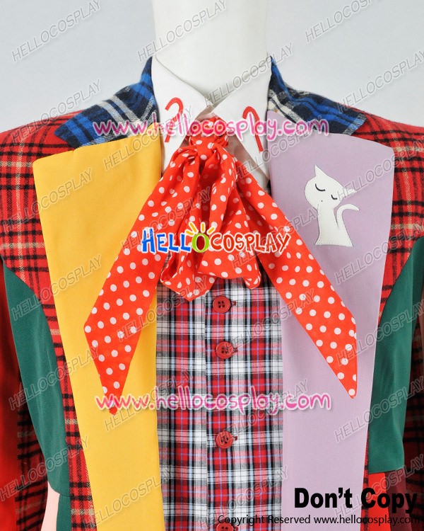 Details about Doctor Cosplay Series 6th Sixth Who Dr Colorful Lattice Stripe Coat Costume Details about Doctor Cosplay Series 6th Sixth Who Dr Colorful Lattice Stripe Coat Costume