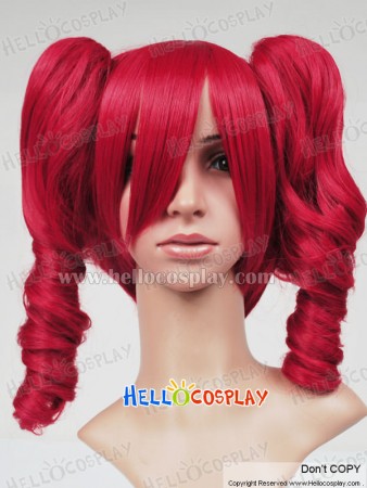 Vocaloid 2 Cosplay Kasane Teto Red Curly Wig