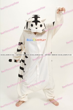 Kigurumi Costumes White Tiger Pajamas