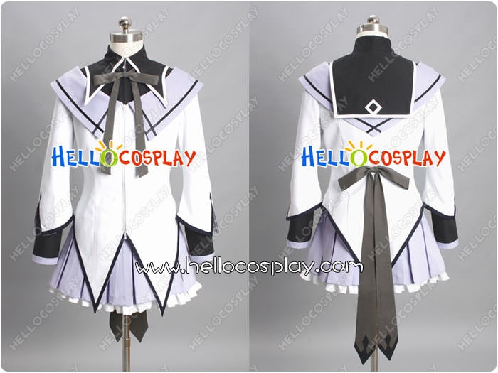 Details about  / Anime Puella Magi Madoka Magica Akemi Homura Cosplay Costume JK Uniform Outfit