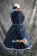 Lolita Gothic Dress Navy Cosplay Costume Classical