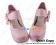 Pink Chunky Round Bow Punk Princess Lolita Shoes