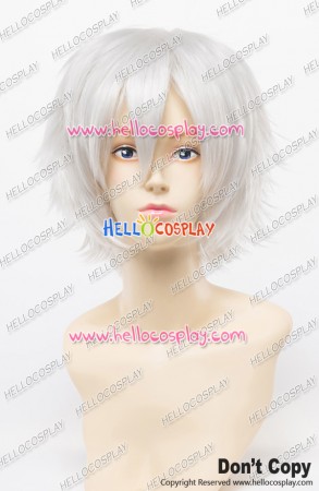 Wig 30CM Cosplay Silvery White Universal Short Layered