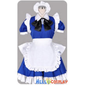 Touhou Project Cosplay Sakuya Izayoi Blue Maid Dress Costume