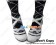 Princess Lolita Shoes White Ankle Crossing Straps Heart Shaped Buckle Chunky Sandals