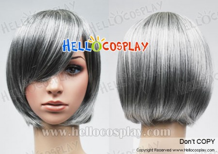 Grey White Bobo Cosplay Short Wig