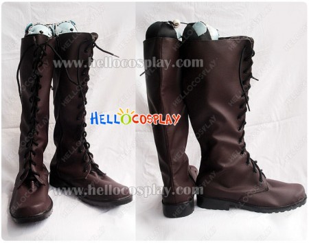 Dark Brown Cosplay Long Boots