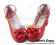 Red Ruffle Bow Contract Chunky Sweet Lolita Shoes
