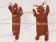 Kigurumi Costumes Dark Brown Reindeer Pajamas