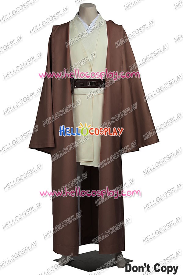 Star Wars Old Master Obi-Wan Ben Kenobi Jedi Knight Cosplay Costume Whole Set