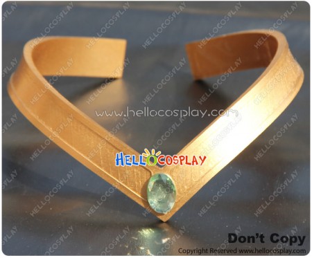 Sailor Moon Cosplay Jupiter Makoto Kino Green V Shaped Headwear Prop