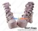 Mirror Pink Buckle Crossing Straps Chunky Punk Lolita Shoes