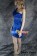 Party Cosplay Blue Princess Ball Gown Formal Shoulder Dress Costume
