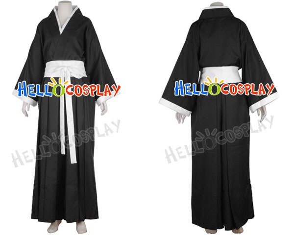 Super Sonico The Animation Flowers Kimono Black Dress Cosplay Costume Full Sets