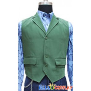 Green Vest And Blue Hexagon Shirt Custom-made
