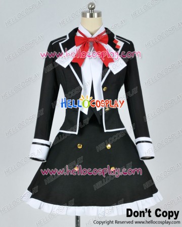 Diabolik Lovers Cosplay Yui Komori Black Uniform Costume Cotton Ver