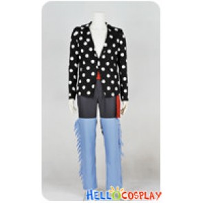 One Piece Cosplay Killer White Polka Dot Uniform Costume