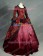 Victorian Lolita Marie Antoinette Brocade Gothic Lolita Dress Wine Floral