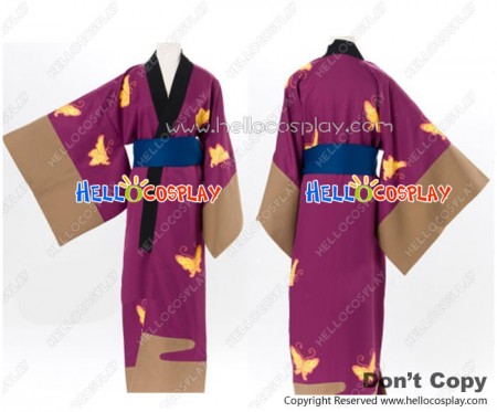 Gintama Silver Soul Cosplay Shinsuke Takasugi Kimono Costume